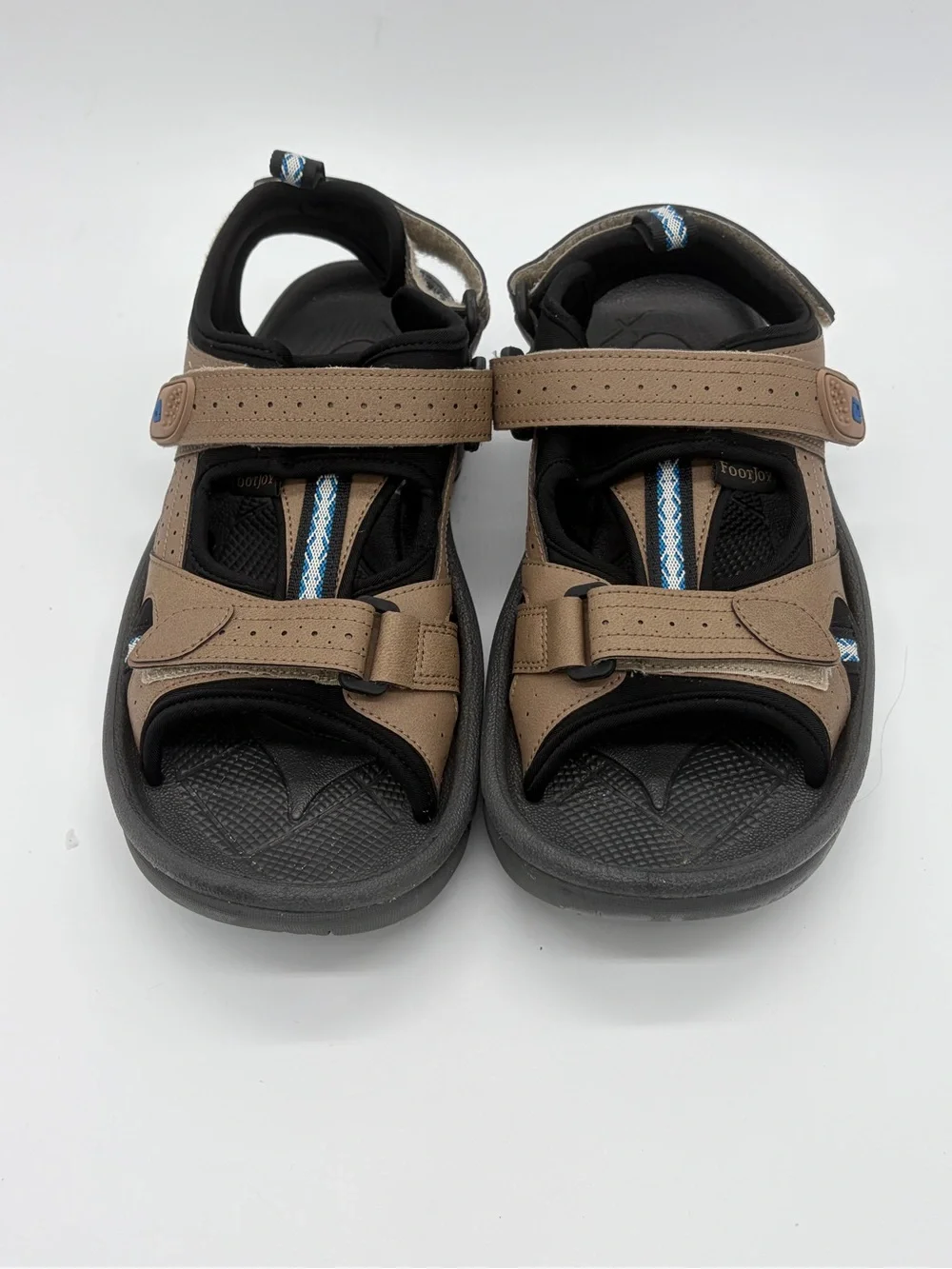 FootJoy Tan and Black Adjustable Golf Sandals
